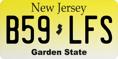 NJ license plate B59LFS