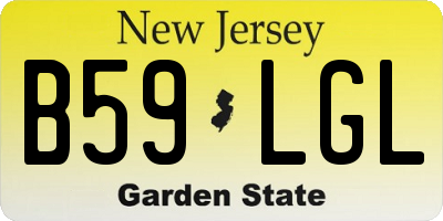 NJ license plate B59LGL