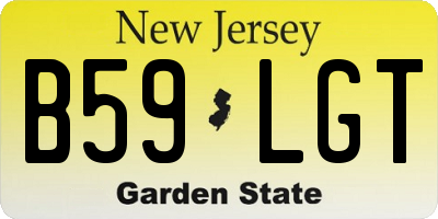 NJ license plate B59LGT