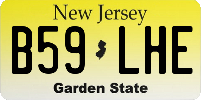 NJ license plate B59LHE