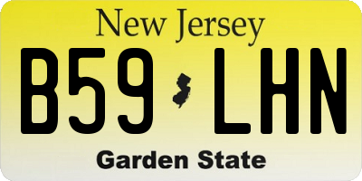 NJ license plate B59LHN