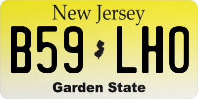 NJ license plate B59LHO