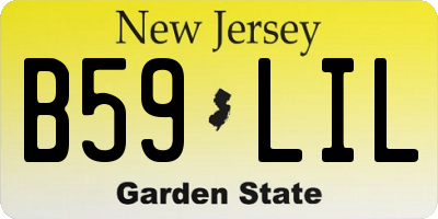 NJ license plate B59LIL