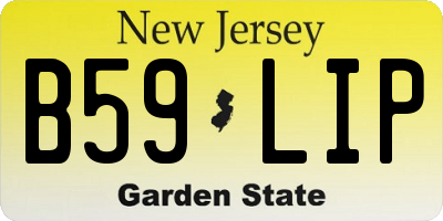 NJ license plate B59LIP