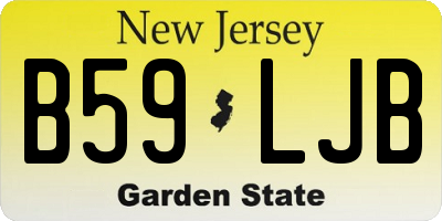 NJ license plate B59LJB