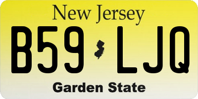 NJ license plate B59LJQ