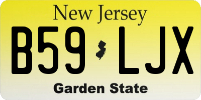 NJ license plate B59LJX