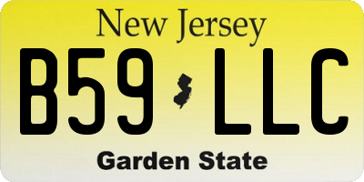 NJ license plate B59LLC