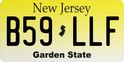 NJ license plate B59LLF