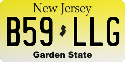 NJ license plate B59LLG