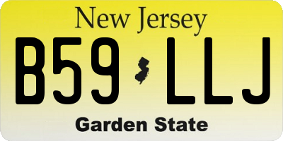 NJ license plate B59LLJ