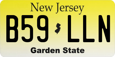 NJ license plate B59LLN