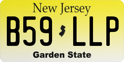 NJ license plate B59LLP