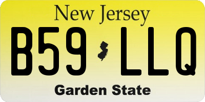 NJ license plate B59LLQ