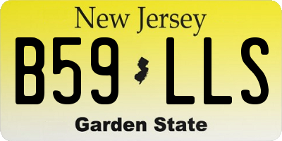 NJ license plate B59LLS