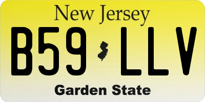 NJ license plate B59LLV