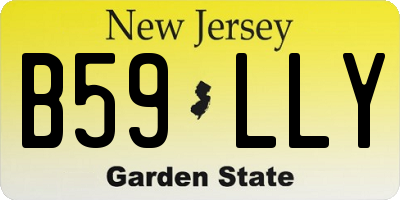 NJ license plate B59LLY