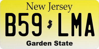 NJ license plate B59LMA
