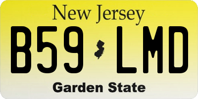 NJ license plate B59LMD