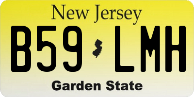 NJ license plate B59LMH