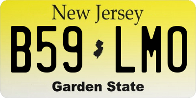 NJ license plate B59LMO