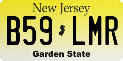 NJ license plate B59LMR