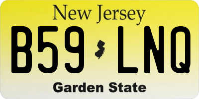 NJ license plate B59LNQ