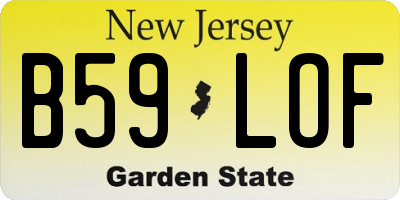 NJ license plate B59LOF