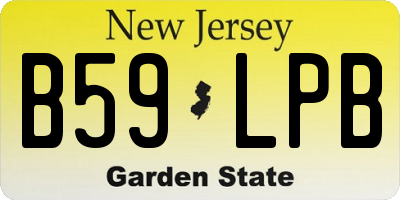 NJ license plate B59LPB