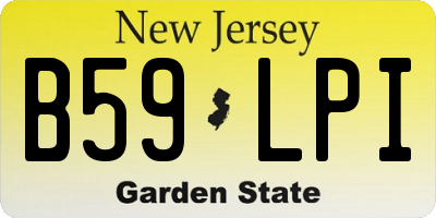 NJ license plate B59LPI
