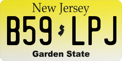 NJ license plate B59LPJ
