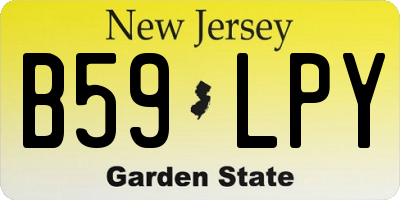 NJ license plate B59LPY
