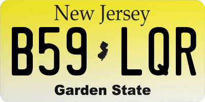 NJ license plate B59LQR