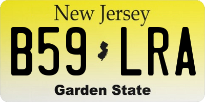 NJ license plate B59LRA