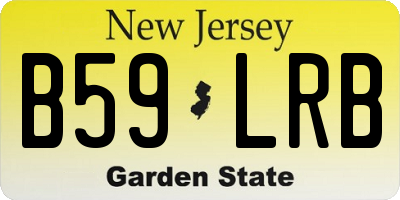 NJ license plate B59LRB