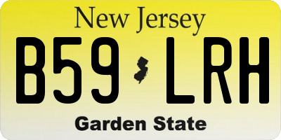 NJ license plate B59LRH