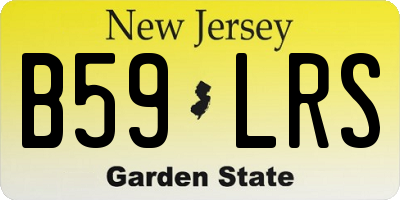 NJ license plate B59LRS