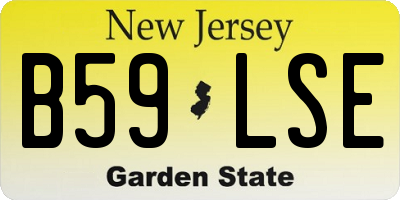 NJ license plate B59LSE