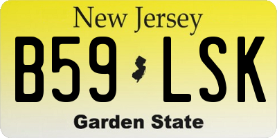 NJ license plate B59LSK
