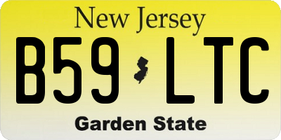 NJ license plate B59LTC