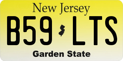 NJ license plate B59LTS