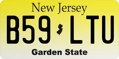 NJ license plate B59LTU
