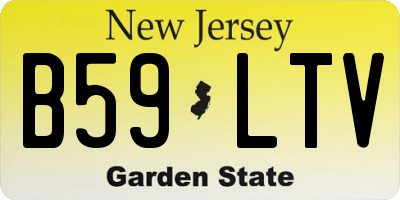 NJ license plate B59LTV