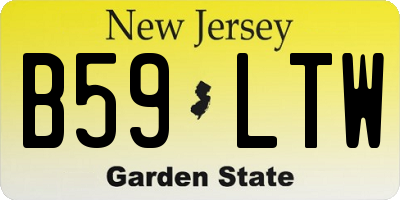 NJ license plate B59LTW