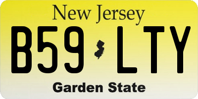 NJ license plate B59LTY
