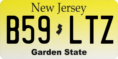 NJ license plate B59LTZ