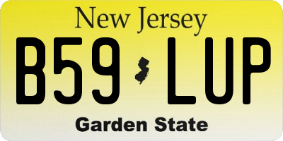 NJ license plate B59LUP