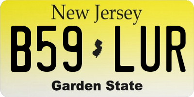 NJ license plate B59LUR