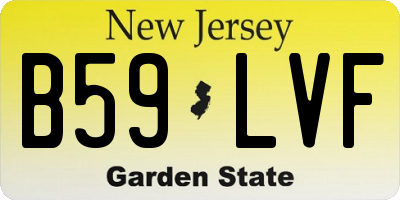 NJ license plate B59LVF