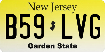NJ license plate B59LVG